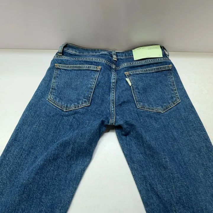 Off-White OFF-WHITE Classic Slim Fit Denim Pants 0079 Size 24" / US 00 / IT 34 - 10 Thumbnail