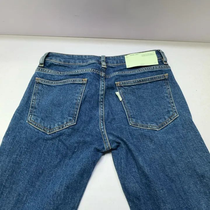 Off-White OFF-WHITE Classic Slim Fit Denim Pants 0079 Size 24" / US 00 / IT 34 - 6 Thumbnail