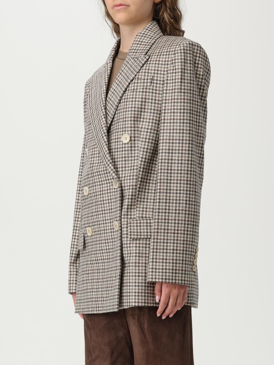 Brunello Cucinelli Brunello Cucinelli Jacket Woman Beige Size M / US 6-8 / IT 42-44 - 4 Thumbnail