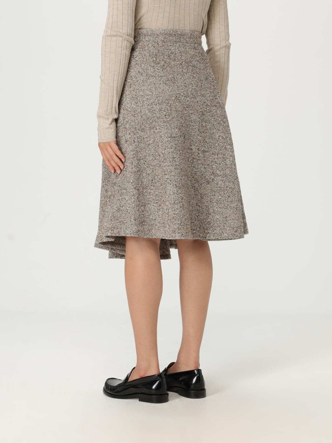 Brunello Cucinelli Brunello Cucinelli Skirt Woman Beige Size 28" / US 6 / IT 42 - 3 Thumbnail