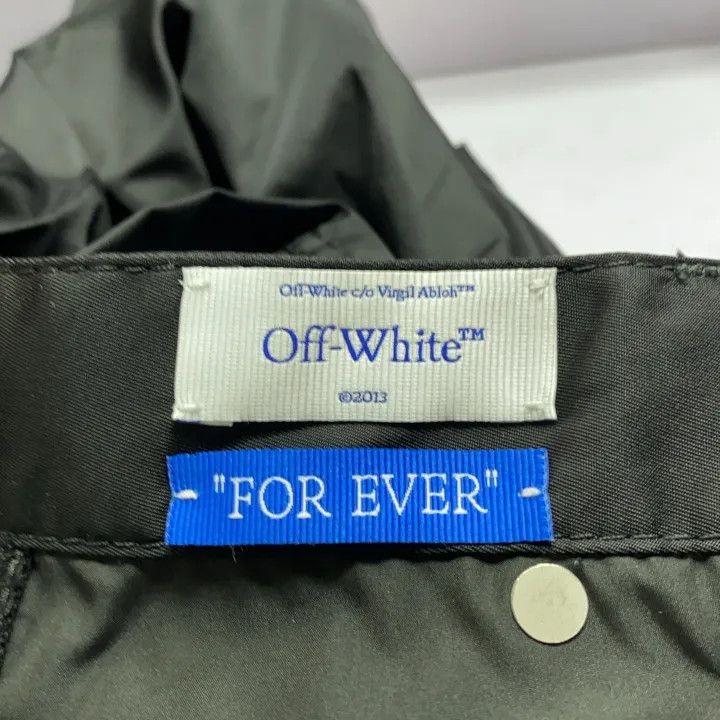 Off-White Off-White Black Wide-Leg Casual Pants for Men 0079 Size US 44 / EU 60 - 4 Thumbnail