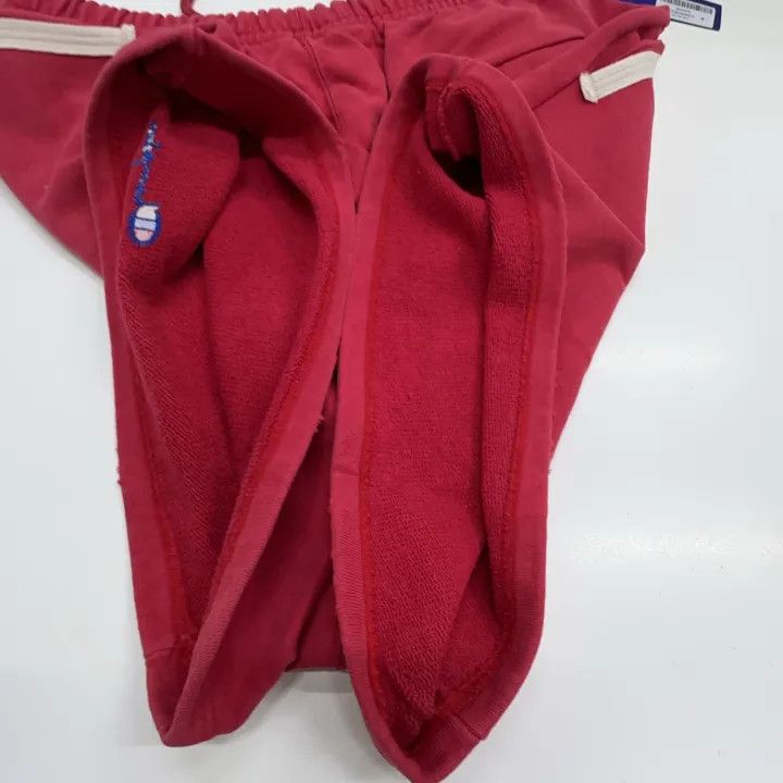 Off-White OFF-WHITE x Champion Logo Embroidered Red Shorts 0079 Size US 32 / EU 48 - 8 Thumbnail