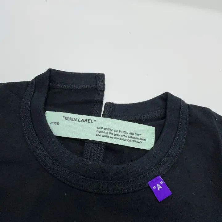 Off-White OFF-WHITE Black Graphic T-Shirt with Face Print 0079 Size US XXS / EU 40 - 4 Thumbnail