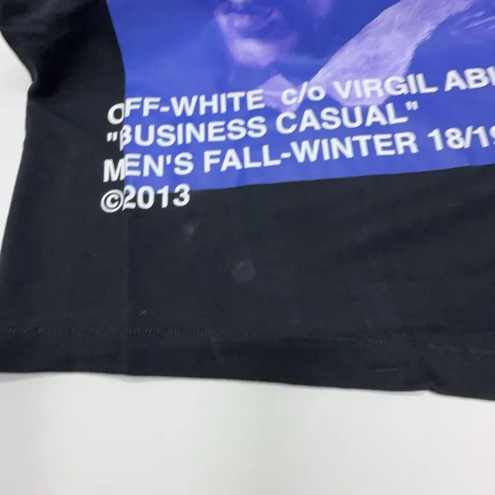 Off-White OFF-WHITE Black Graphic T-Shirt with Face Print 0079 Size US XXS / EU 40 - 6 Thumbnail