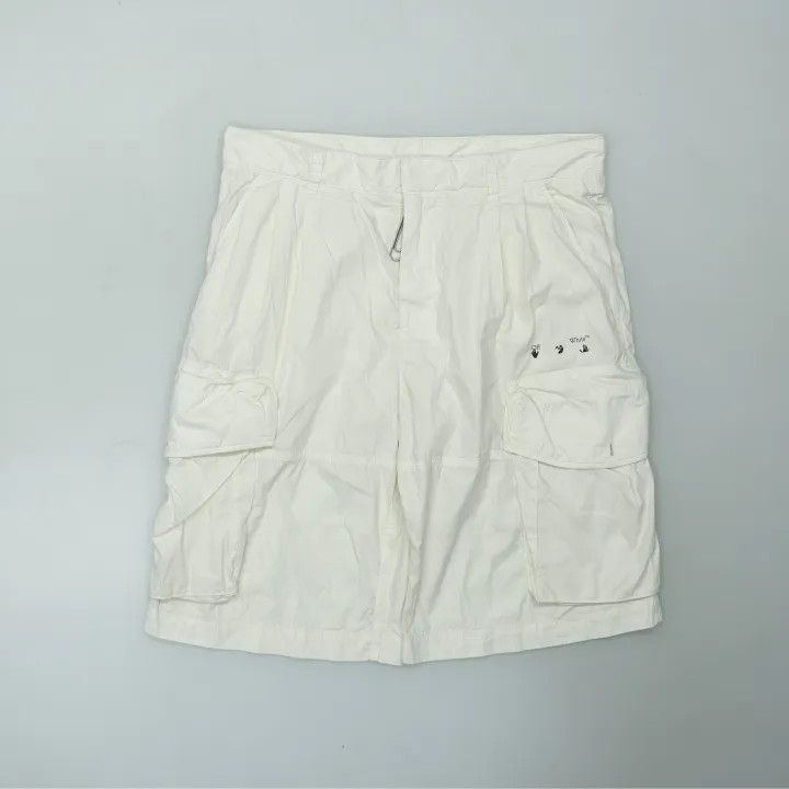 Off-White Off-White SS21 Logo Print Casual Shorts 0079 Size US 32 / EU 48 - 2 Thumbnail