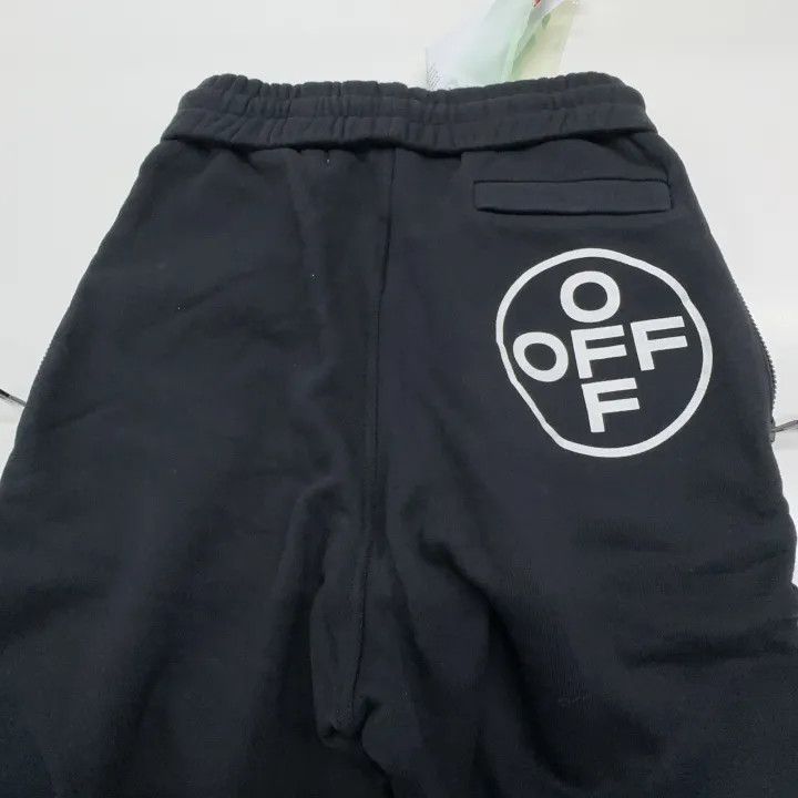 Off-White Off-White Black Fleece Joggers with Logo Prints 0079 Size US 26 / EU 42 - 5 Thumbnail
