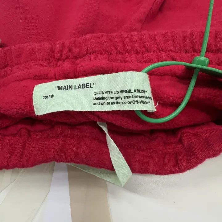 Off-White Off-White Red Logo Print Drawstring Pants 0079 Size US 32 / EU 48 - 3 Thumbnail