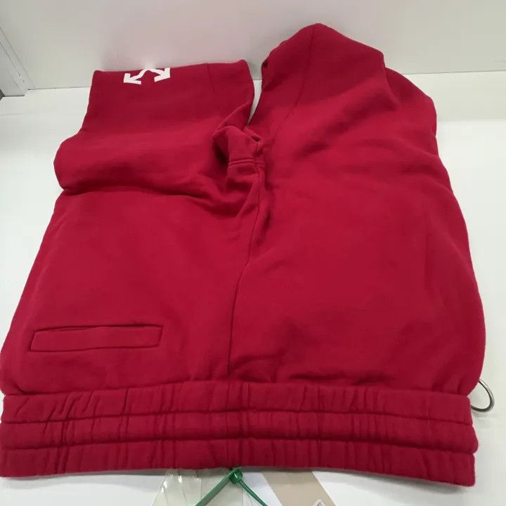 Off-White Off-White Red Logo Print Drawstring Pants 0079 Size US 32 / EU 48 - 2 Thumbnail