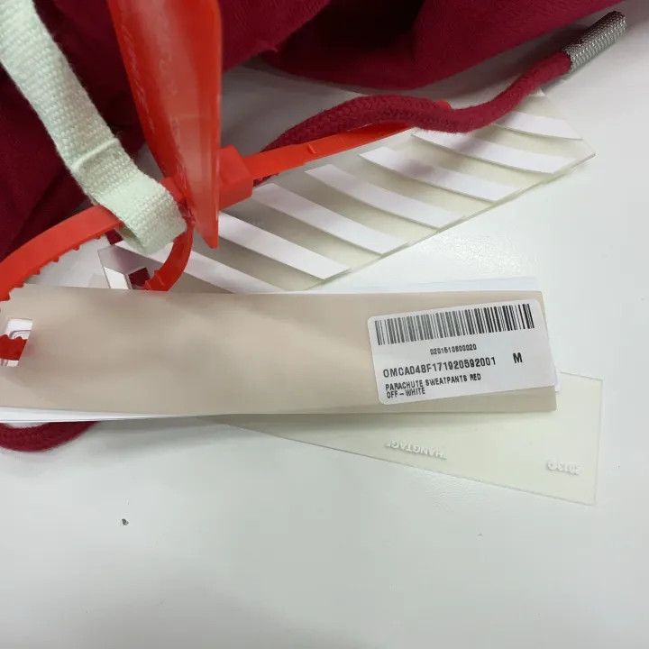 Off-White Off-White Red Logo Print Drawstring Pants 0079 Size US 32 / EU 48 - 5 Thumbnail