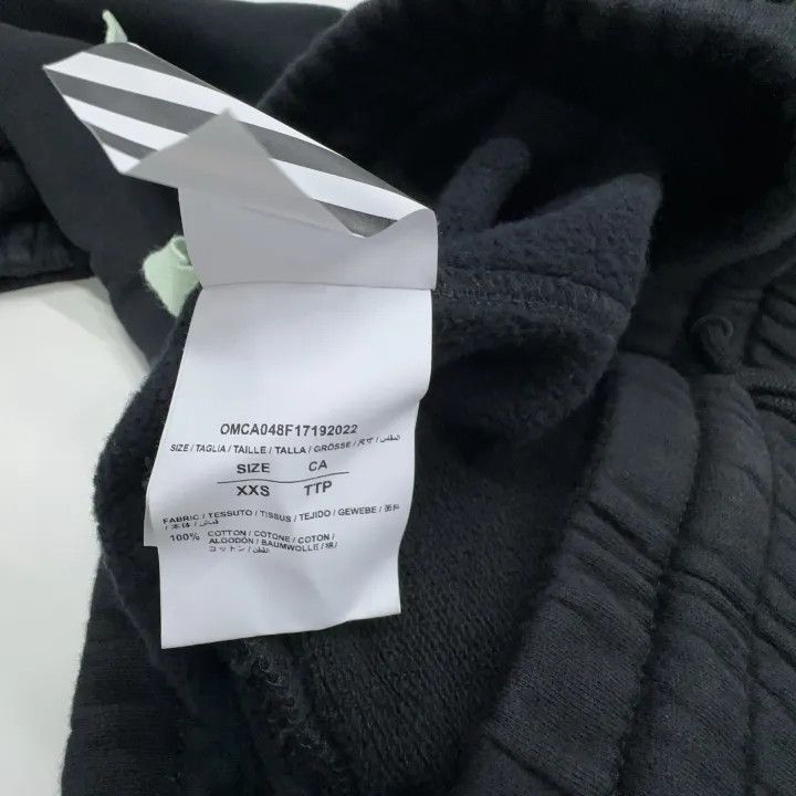 Off-White Off-White Printed Casual Pants in Black 0079 Size US 26 / EU 42 - 2 Thumbnail