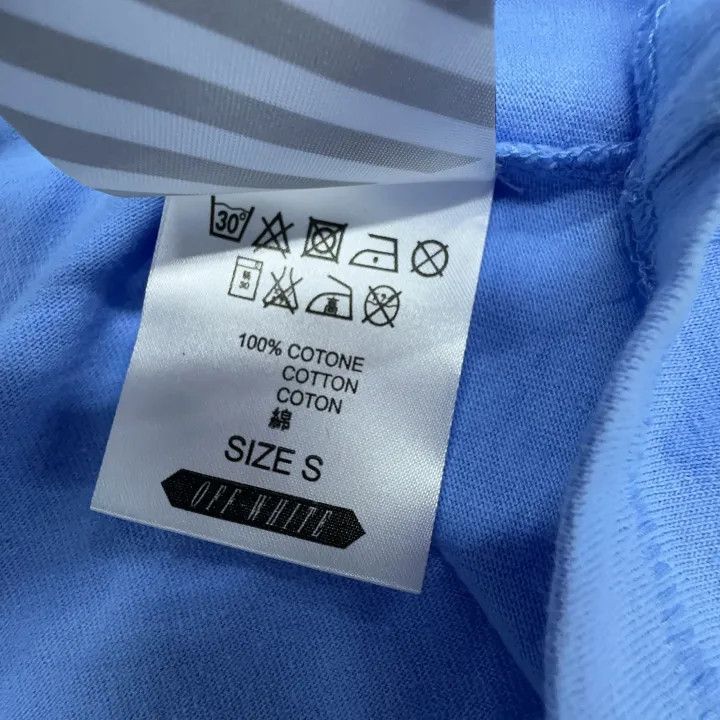 Off-White OFF-WHITE C/O Long Sleeve Striped T-Shirt 0079 Size US S / EU 44-46 / 1 - 4 Thumbnail