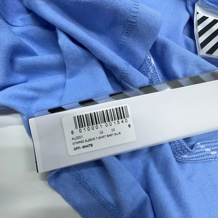 Off-White OFF-WHITE C/O Long Sleeve Striped T-Shirt 0079 Size US S / EU 44-46 / 1 - 6 Thumbnail