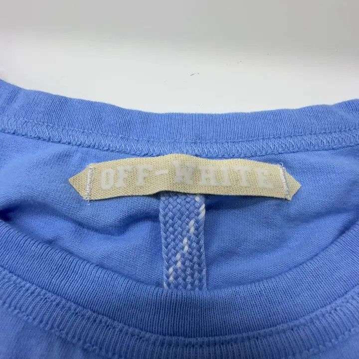 Off-White OFF-WHITE C/O Blue Long Sleeve Striped T-Shirt 0079 Size US S / EU 44-46 / 1 - 6 Thumbnail