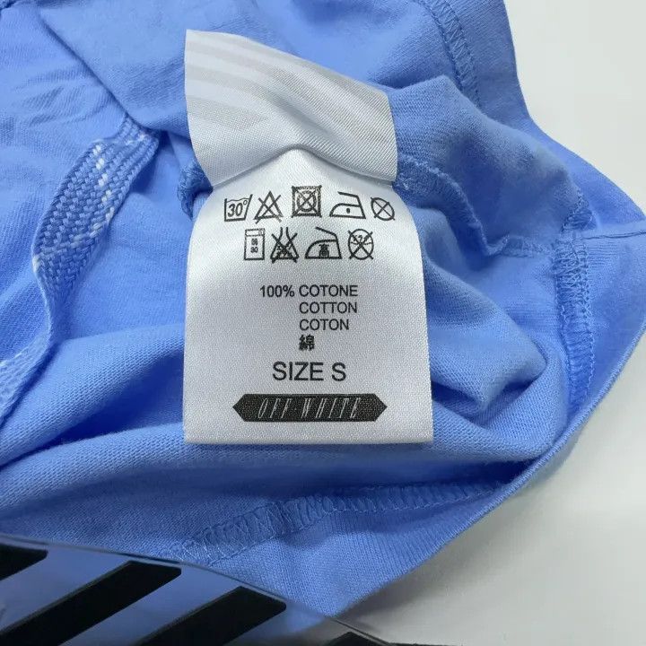 Off-White OFF-WHITE C/O Blue Long Sleeve Striped T-Shirt 0079 Size US S / EU 44-46 / 1 - 5 Thumbnail