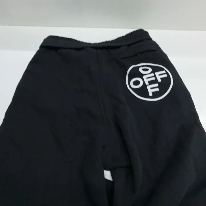 Off-White Off-White Black Drawstring Sweatpants with Arrow Print 0079 Size US 26 / EU 42 - 4 Thumbnail