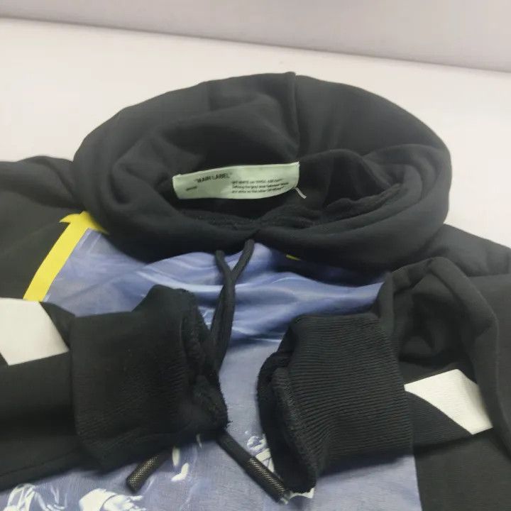 Off-White Off-White Black Graphic Hoodie with Religious Artwork 0079 Size US S / EU 44-46 / 1 - 7 Thumbnail