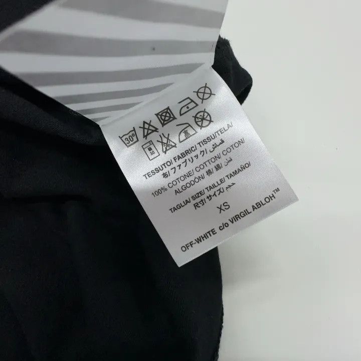 Off-White Off-White C/O Virgil Abloh Black Graphic Tee 0079 Size US XS / EU 42 / 0 - 6 Thumbnail