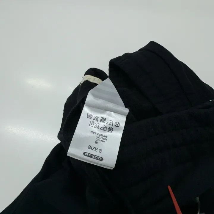 Off-White OFF-WHITE Black Drawstring Track Pants with Stripes 0079 Size US 30 / EU 46 - 4 Thumbnail