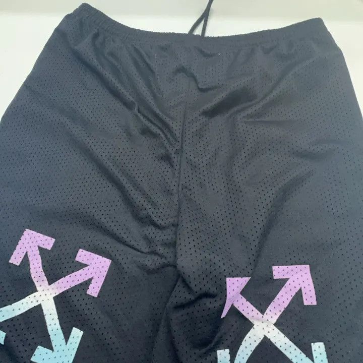 Off-White Off-White Mesh Arrow Print Loose Shorts 0079 Size US 36 / EU 52 - 4 Thumbnail