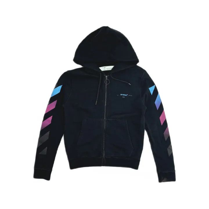 Off-White OFF-WHITE Gradient Rainbow Arrow Hoodie for Men 0079 Size US M / EU 48-50 / 2 - 2 Thumbnail