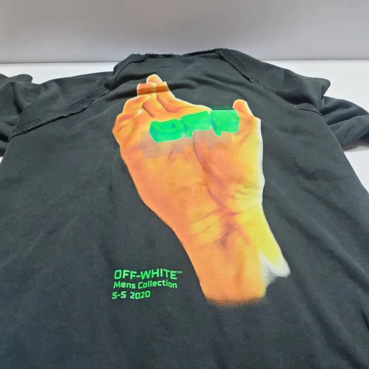 Off-White Off-White SS20 Hand Logo Hoodie 0079 Size US S / EU 44-46 / 1 - 19 Thumbnail