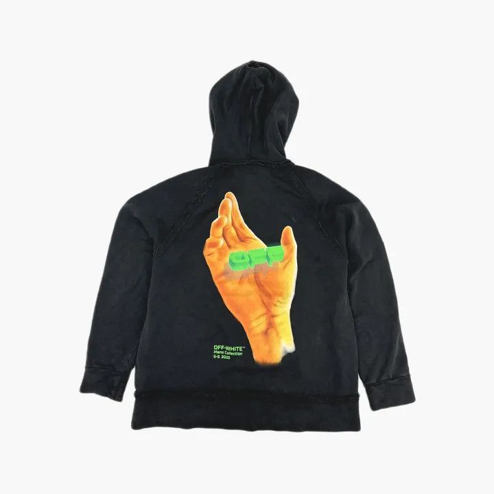 Off-White Off-White SS20 Hand Logo Hoodie 0079 Size US S / EU 44-46 / 1 - 3 Thumbnail