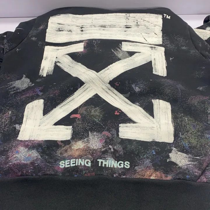 Off-White Off-White Graffiti Arrow Print Hoodie 0079 Size US S / EU 44-46 / 1 - 17 Thumbnail