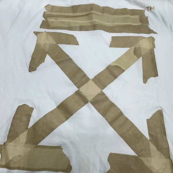 Off-White Off-White Gold Arrow Graphic Short Sleeve T-Shirt 0079 Size US L / EU 52-54 / 3 - 4 Thumbnail