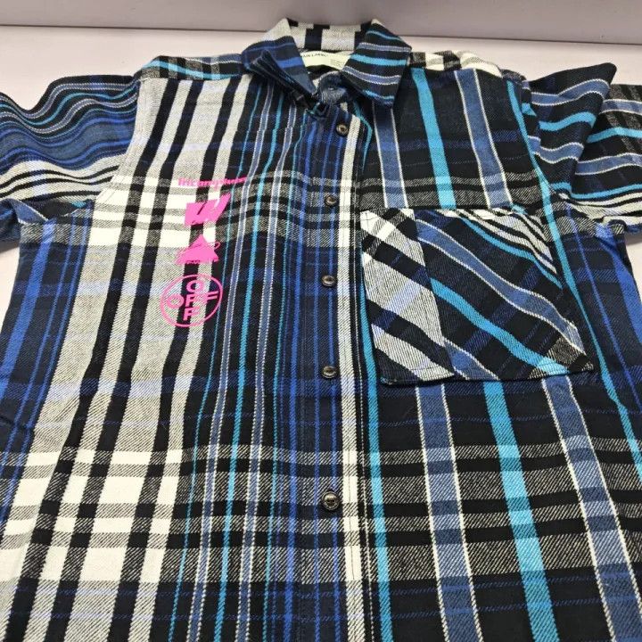 Off-White OFF-WHITE Mariana De Silva Plaid Long Sleeve Shirt 0079 Size US XS / EU 42 / 0 - 9 Thumbnail