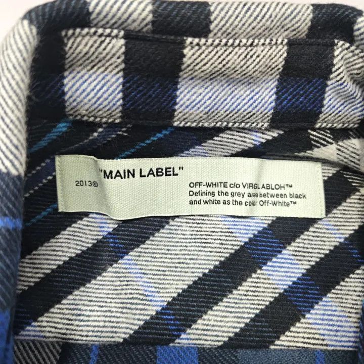 Off-White OFF-WHITE Mariana De Silva Plaid Long Sleeve Shirt 0079 Size US XS / EU 42 / 0 - 4 Thumbnail