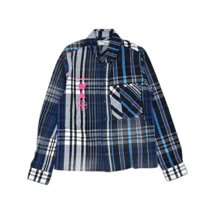 Off-White OFF-WHITE Mariana De Silva Plaid Long Sleeve Shirt 0079 Size US XS / EU 42 / 0 - 2 Thumbnail