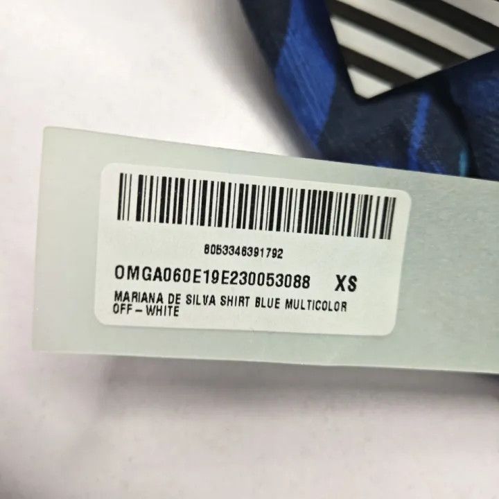 Off-White OFF-WHITE Mariana De Silva Plaid Long Sleeve Shirt 0079 Size US XS / EU 42 / 0 - 6 Thumbnail
