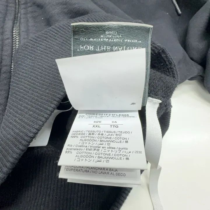 Off-White Off-White Black Hooded Zip-Up Casual Jacket 0079 Size US XXL / EU 58 / 5 - 4 Thumbnail