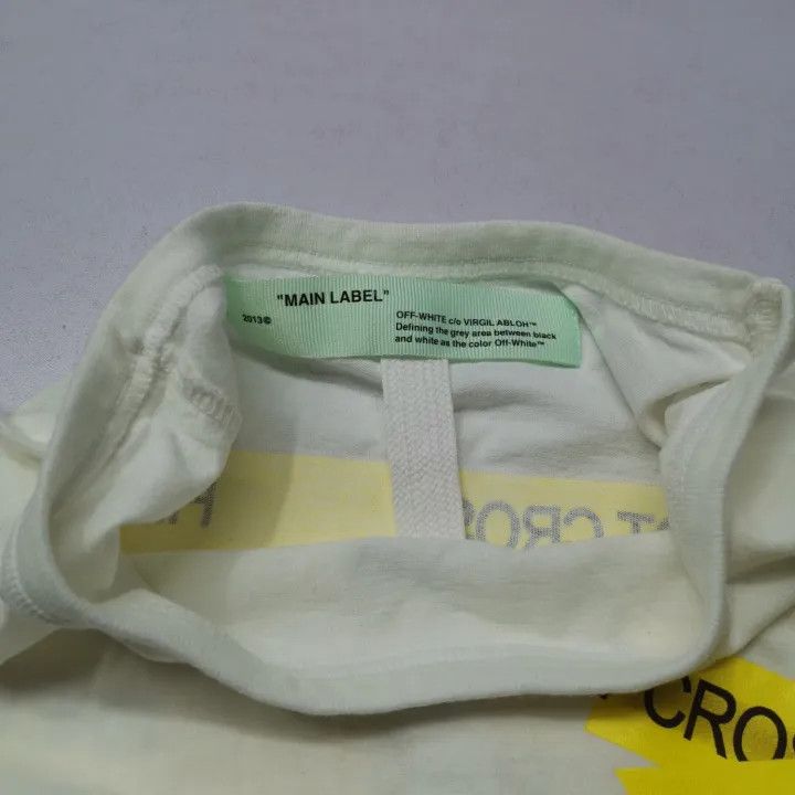 Off-White Off-White Statement Graphic Short Sleeve T-Shirt 0079 Size US S / EU 44-46 / 1 - 8 Thumbnail