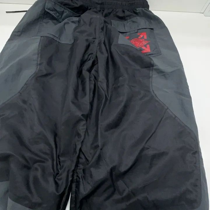 Off-White Jordan x OFF-WHITE Black Nylon Sports Pants 0079 Size US 44 / EU 60 - 5 Thumbnail