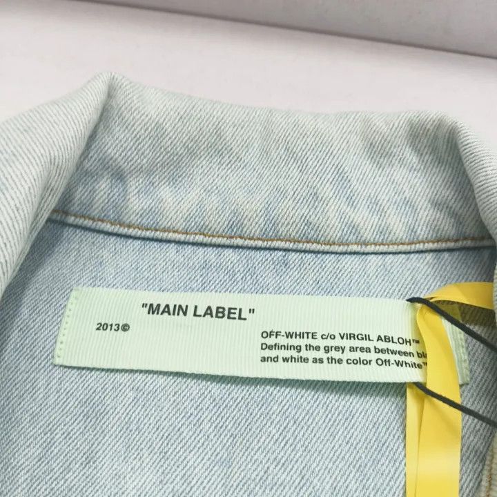 Off-White Off-White Iconic Logo Denim Jacket for Men 0079 Size US M / EU 48-50 / 2 - 4 Thumbnail