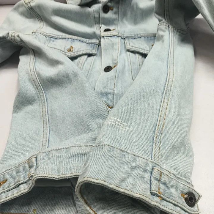 Off-White Off-White Iconic Logo Denim Jacket for Men 0079 Size US M / EU 48-50 / 2 - 15 Thumbnail