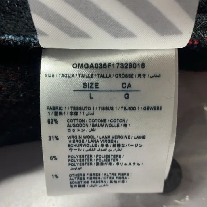 Off-White Off-White Red Blue Hooded Flannel Jacket 0079 Size US L / EU 52-54 / 3 - 6 Thumbnail