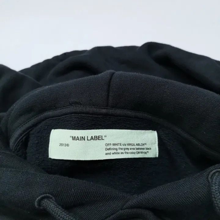 Off-White OFF-WHITE Black Hooded Sweatshirt with Graphic 0079 Size US M / EU 48-50 / 2 - 5 Thumbnail