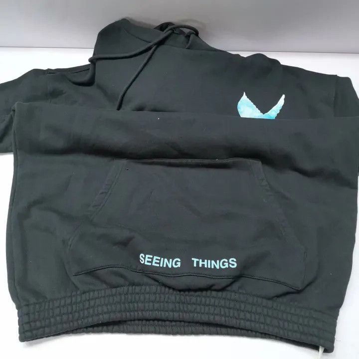 Off-White OFF-WHITE Black Hooded Sweatshirt with Graphic 0079 Size US M / EU 48-50 / 2 - 18 Thumbnail