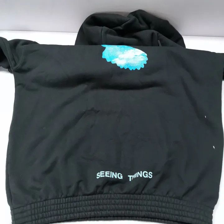 Off-White OFF-WHITE Black Hooded Sweatshirt with Graphic 0079 Size US M / EU 48-50 / 2 - 16 Thumbnail