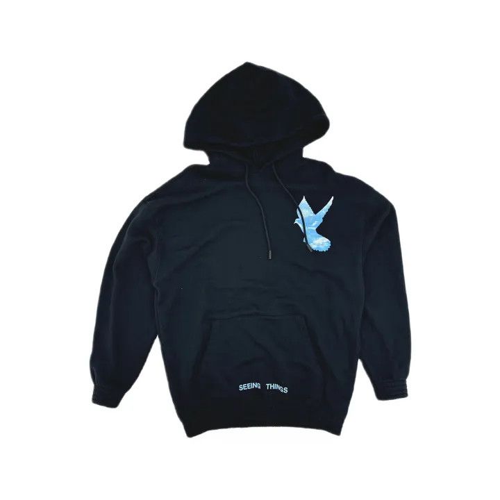 Off-White OFF-WHITE Black Hooded Sweatshirt with Graphic 0079 Size US M / EU 48-50 / 2 - 2 Thumbnail