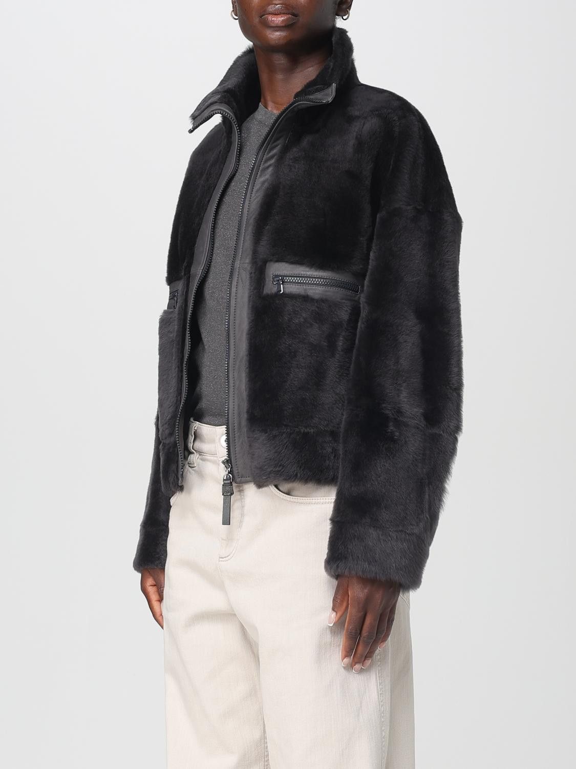Brunello Cucinelli Brunello Cucinelli Jacket Woman Black Size M / US 6-8 / IT 42-44 - 4 Thumbnail