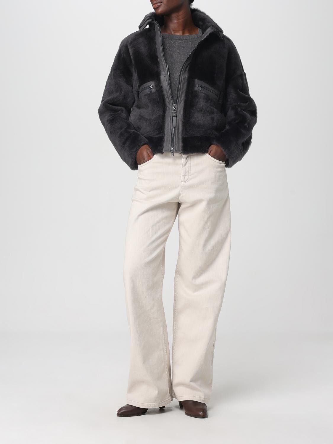 Brunello Cucinelli Brunello Cucinelli Jacket Woman Black Size M / US 6-8 / IT 42-44 - 2 Thumbnail