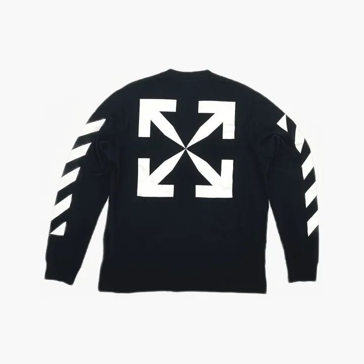 Off-White Off-White Black Arrow Print Long Sleeve Sweatshirt 0079 Size US XL / EU 56 / 4 - 3 Thumbnail