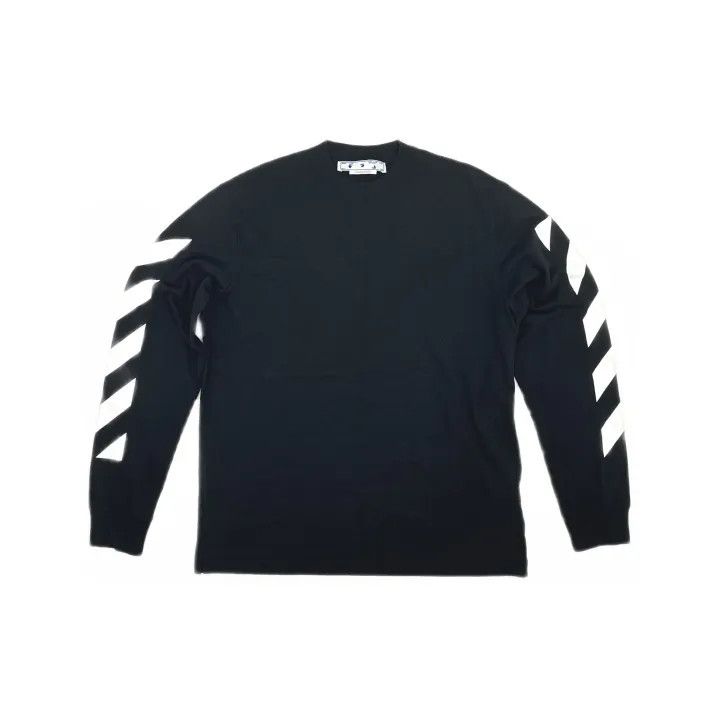 Off-White Off-White Black Arrow Print Long Sleeve Sweatshirt 0079 Size US XL / EU 56 / 4 - 2 Thumbnail