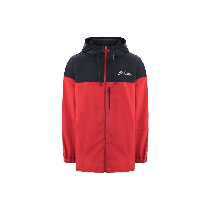 Off-White Off-White Red Windbreaker Jacket for Men 0079 Size US M / EU 48-50 / 2 - 2 Thumbnail