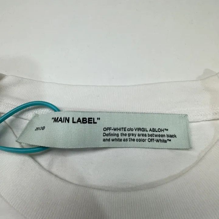 Off-White Off-White Gold Arrow Tape Short Sleeve T-Shirt 0079 Size US XL / EU 56 / 4 - 4 Thumbnail