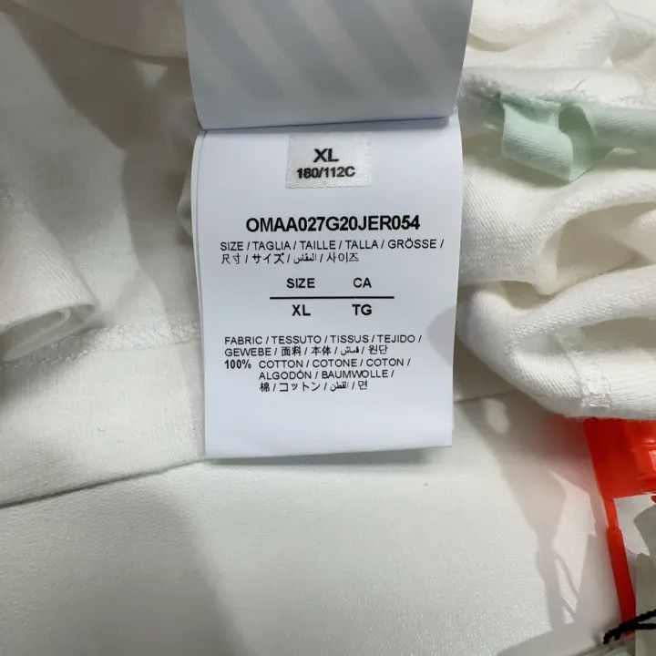 Off-White Off-White Gold Arrow Tape Short Sleeve T-Shirt 0079 Size US XL / EU 56 / 4 - 5 Thumbnail