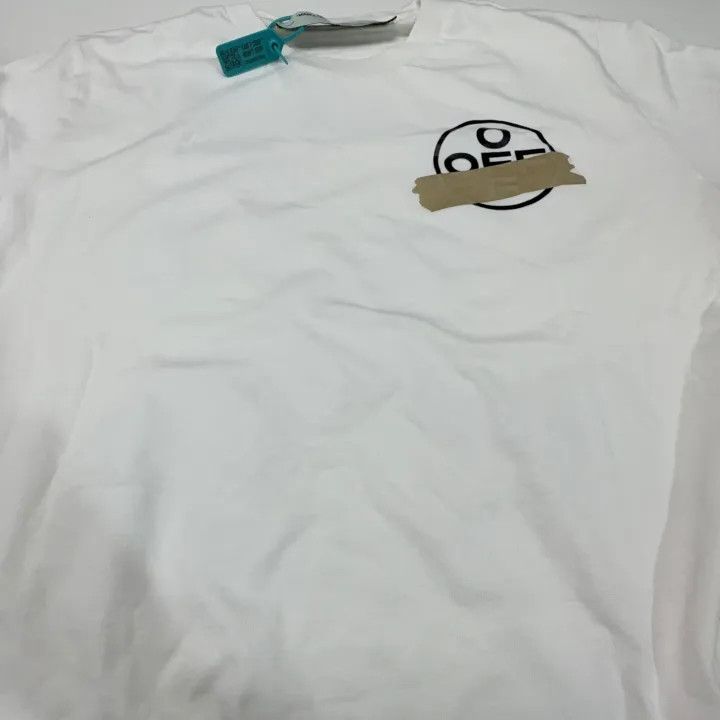 Off-White Off-White Gold Arrow Tape Short Sleeve T-Shirt 0079 Size US XL / EU 56 / 4 - 7 Thumbnail